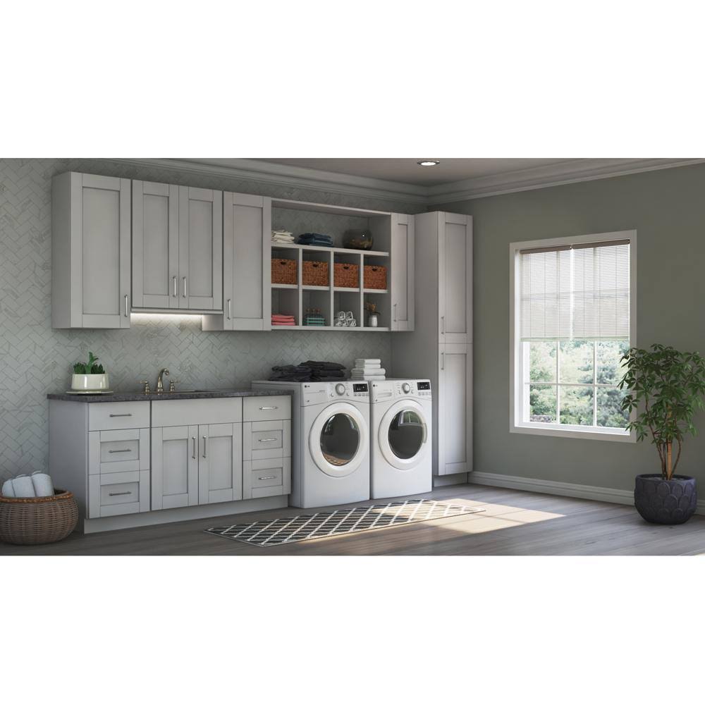 12x34.5x24 in. Base Kitchen Cabinet with Drawer Glides in Dove Gray H973