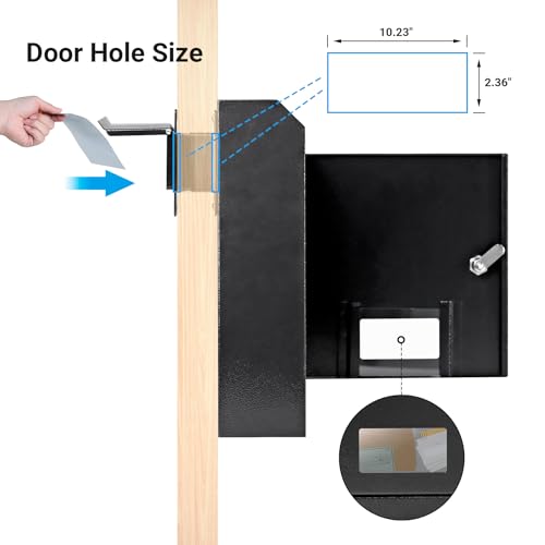 16.5" x 12.5" x 6" Adjustable Chute Deposit Safe Mail Box C4564