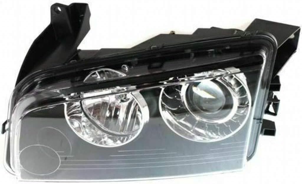 Headlight Assembly Pair with Bulbs for Dodge Charger T275