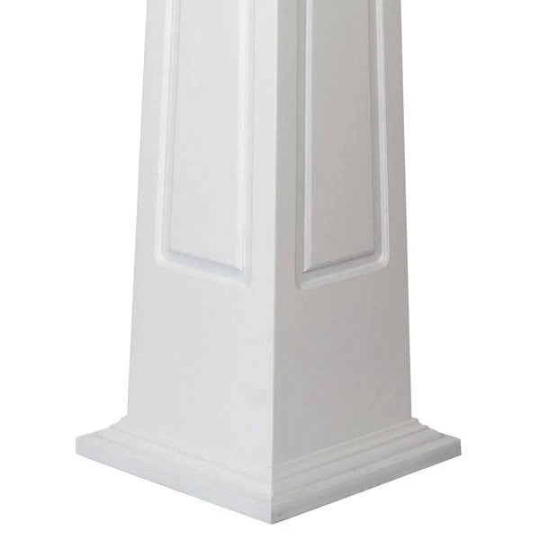 24x22W x 4&H Craftsman Square Tapered Raised Panel Column with Standard Capital & Base D7088