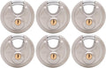 Stainless Steel Disc Padlock, 2-3/4" (70mm), Pack of 2 V498537