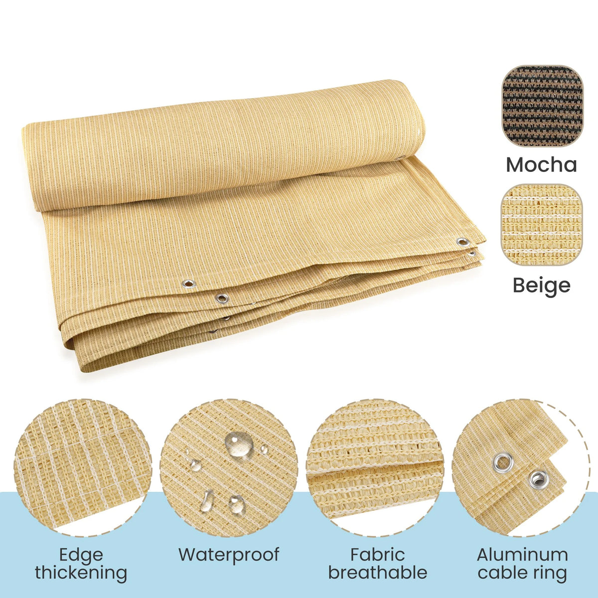 10ft x 10ft Sun Shade Net B3868