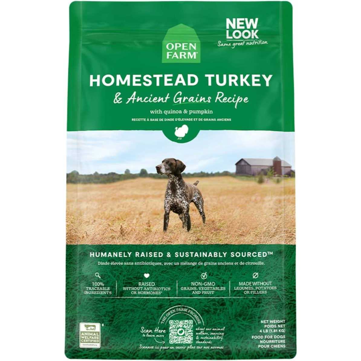 Homestead Turkey Ancient Grains Dry Dog Food K47080
