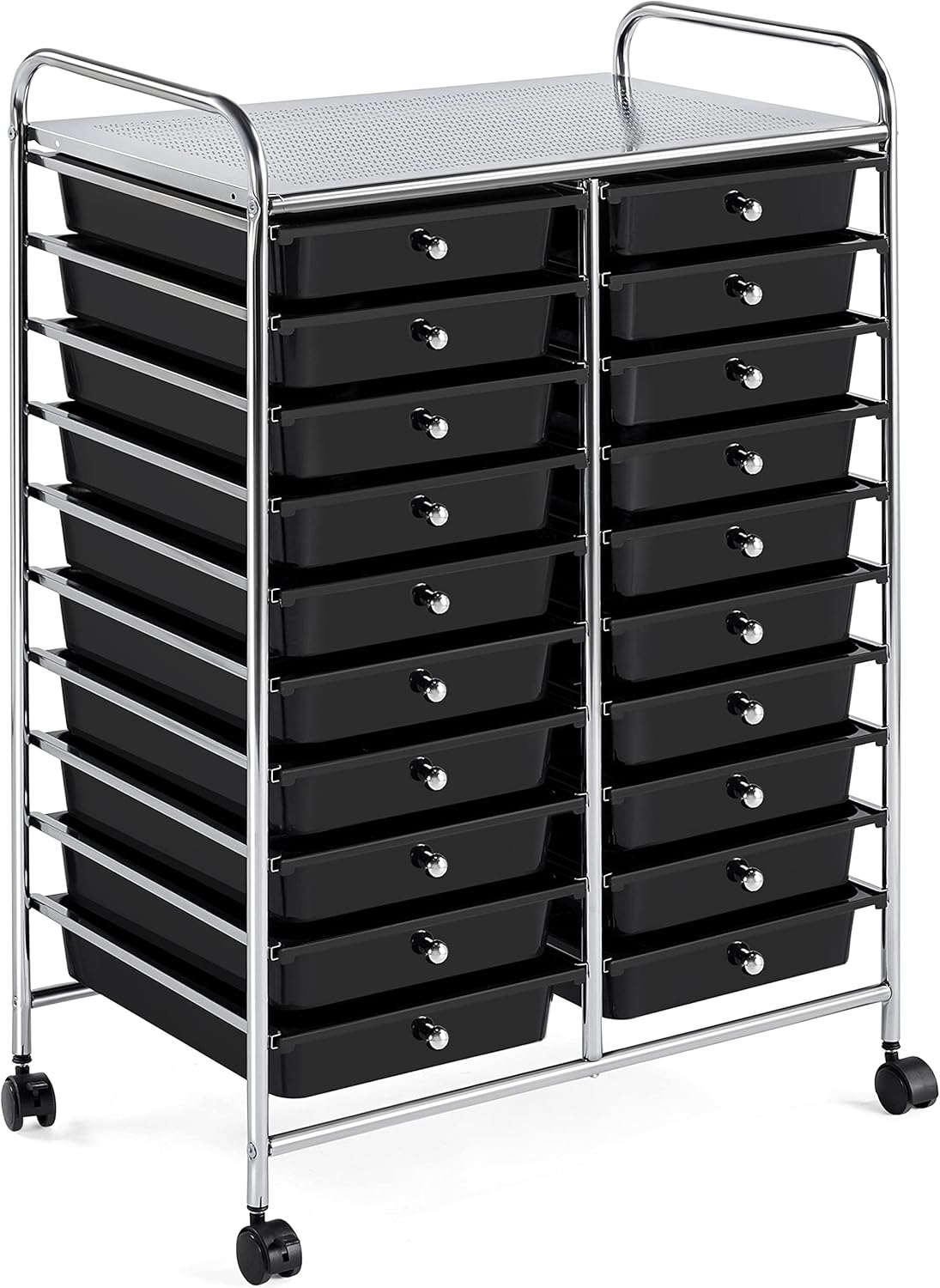 20 Drawers Rolling Storage Cart on Wheels T532