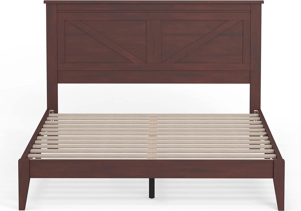 Solid Wood Platform Bed Queen Z645