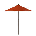 7.5-foot Wood-Grained Steel Market Patio Umbrella with Push Lift in Tuscan Polyester U1187