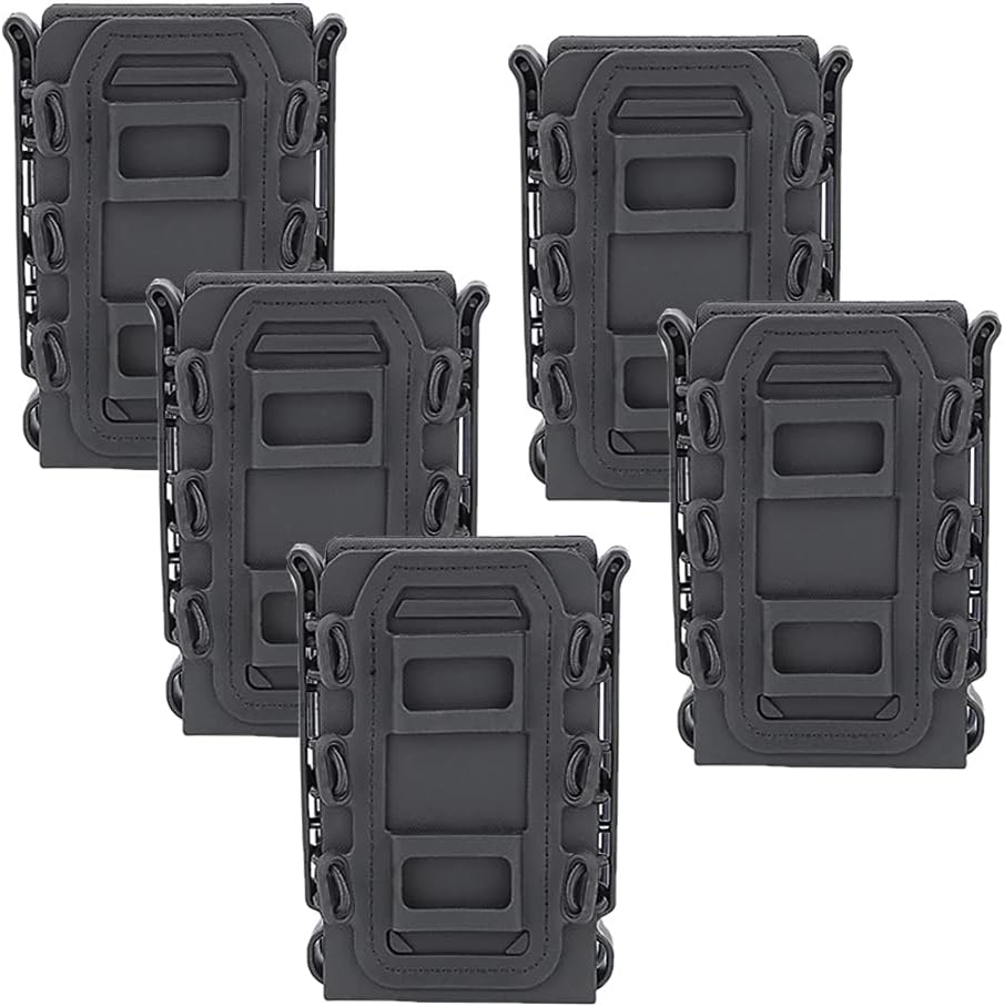 Tactical Mag Pouch 5Pcs Molle Magazine Holder with Clips S2258