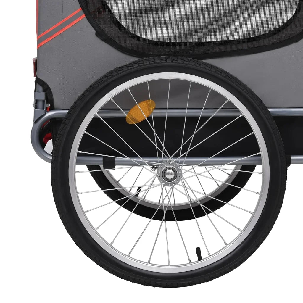 Red and Black Dog Bike Trailer M2348