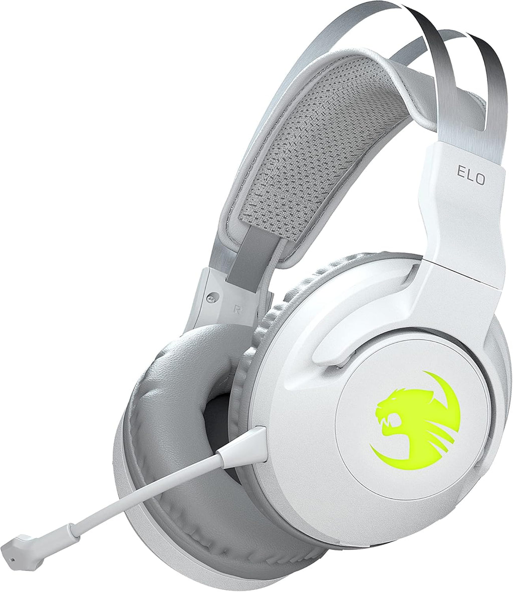 White Wireless Gaming Headset with Detachable Microphone D47130
