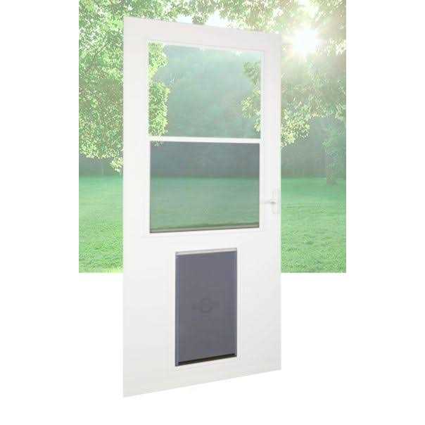White High-view Wood Core Storm Door P769046
