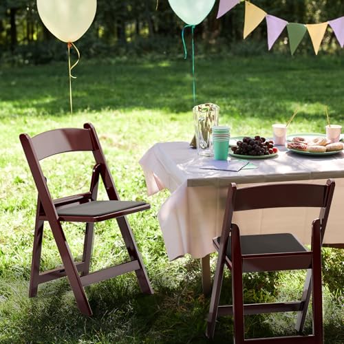 White 4 PC Resin Folding Chairs with Cushion W6508