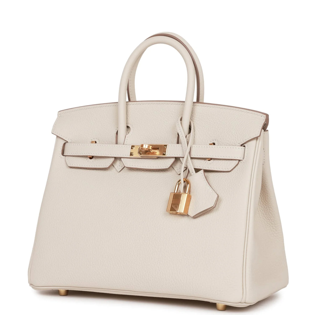 Birkin 25 Craie Togo Gold Hardware P381