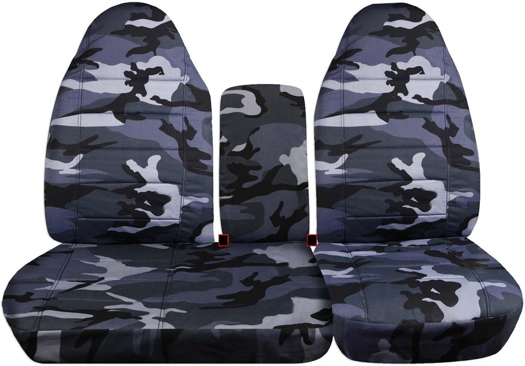 Camo Truck Seat Covers Gray W6908