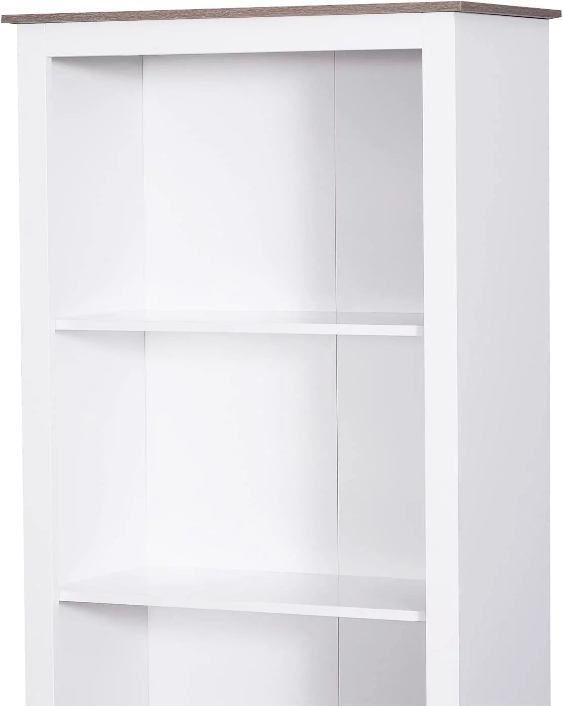 White 3-Tier Double Door Storage Cabinet K8225