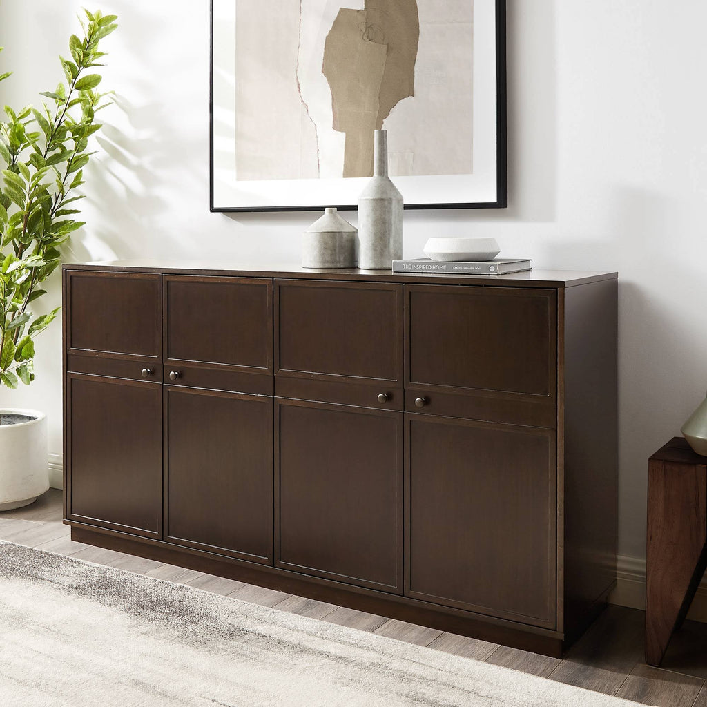 4 Door Sideboard Dark Brown Oak K7778