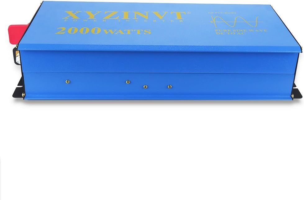 2500w Pure Sine Wave Power Inverter DC 24V to AC 120V with LED Display and Wireless Remote Controller G5336