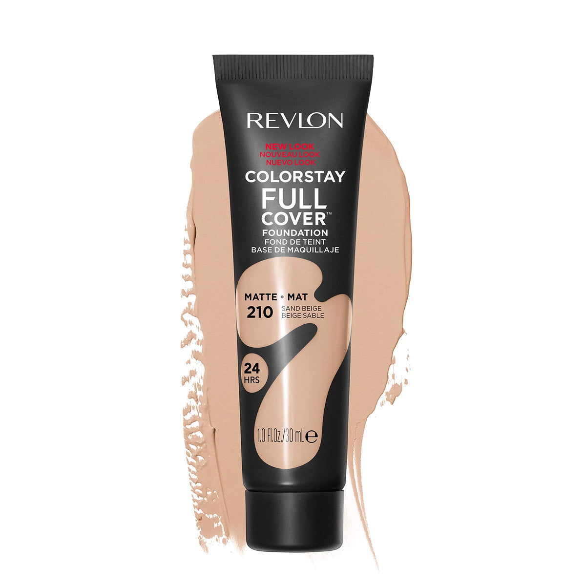 Matte Full Cover Foundation, 210 Sand Beige 1.0 Fl Oz (Pack of 2) O788