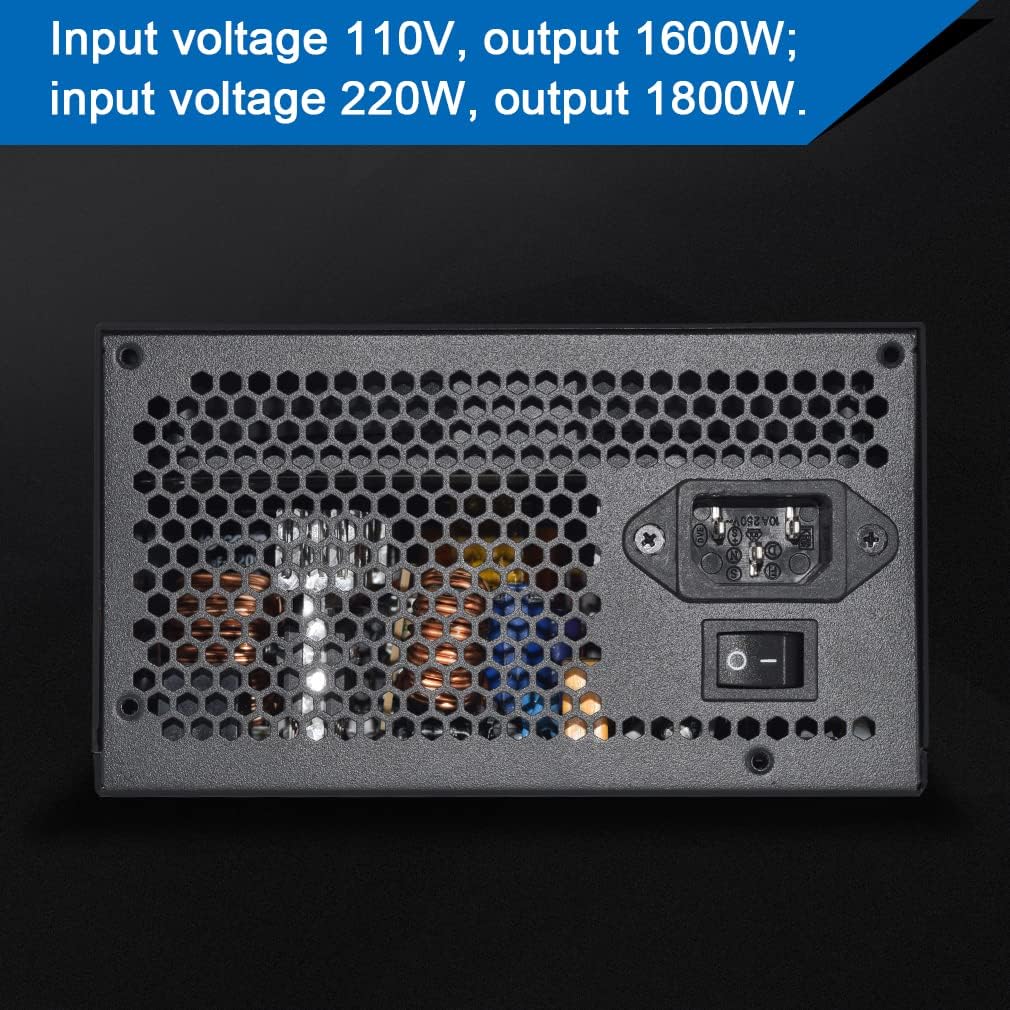 1800W PSU Mining Power Supply with 1.5m US Plug Adapter Cable G440