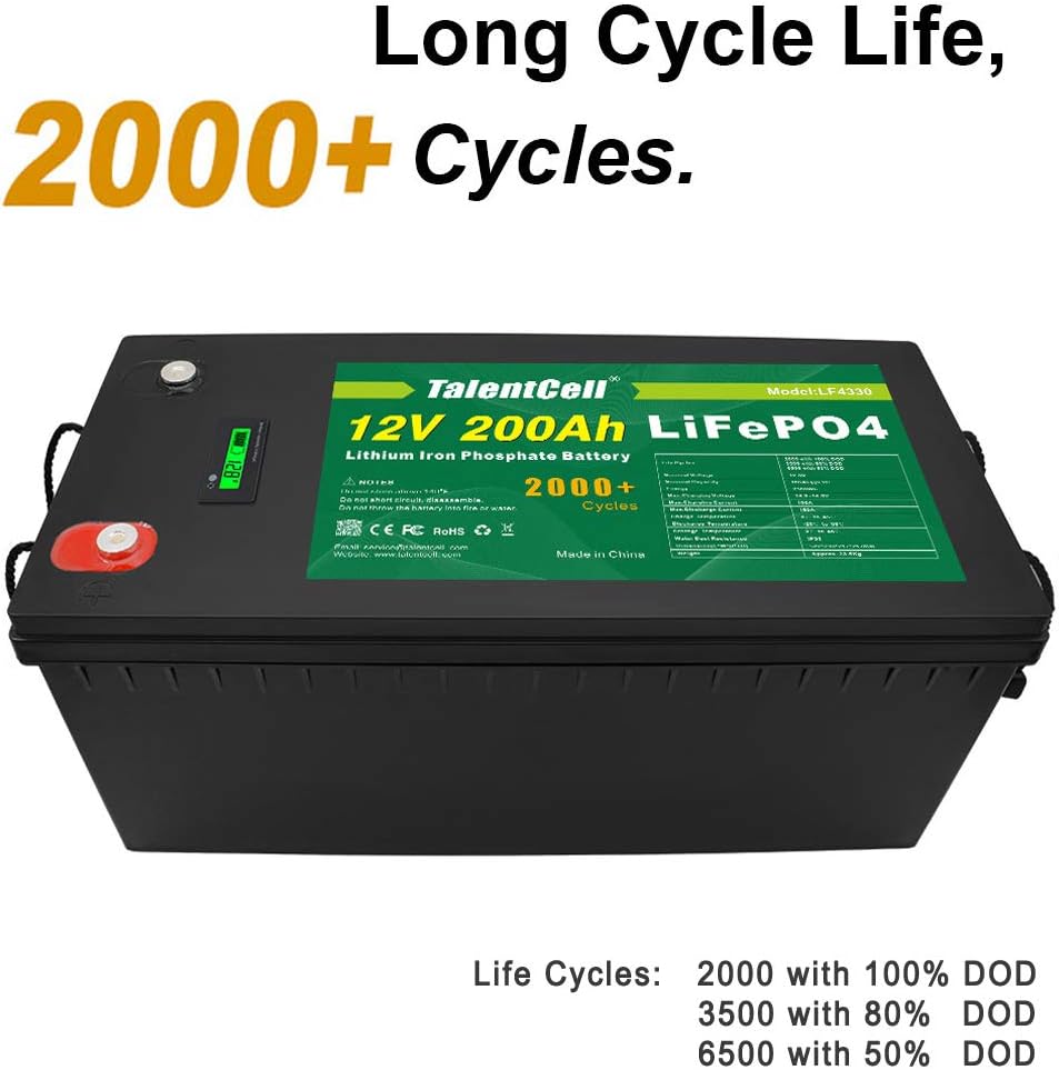 12V 200Ah Lithium Iron Phosphate Deep Cycle Battery Pack K23253