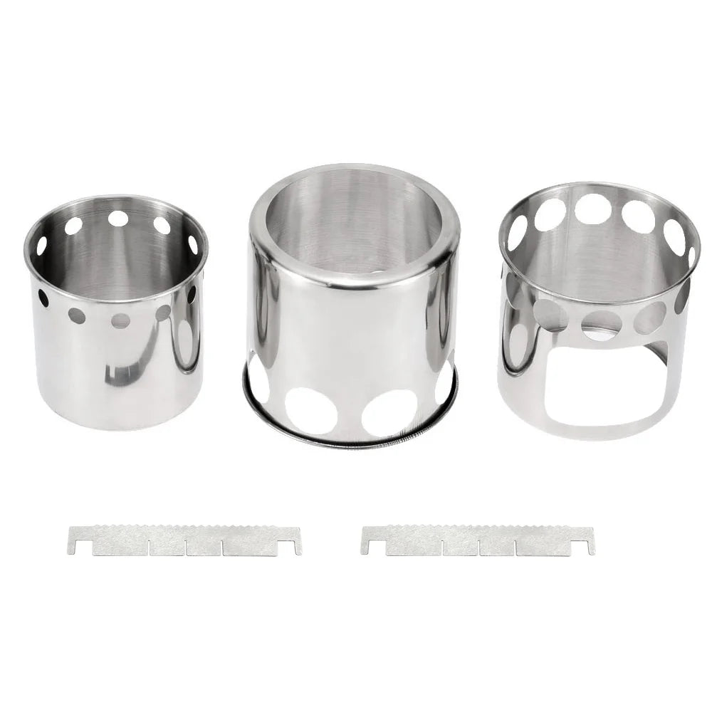 Wood Burning Stove and Cooking Pot Set Q8142
