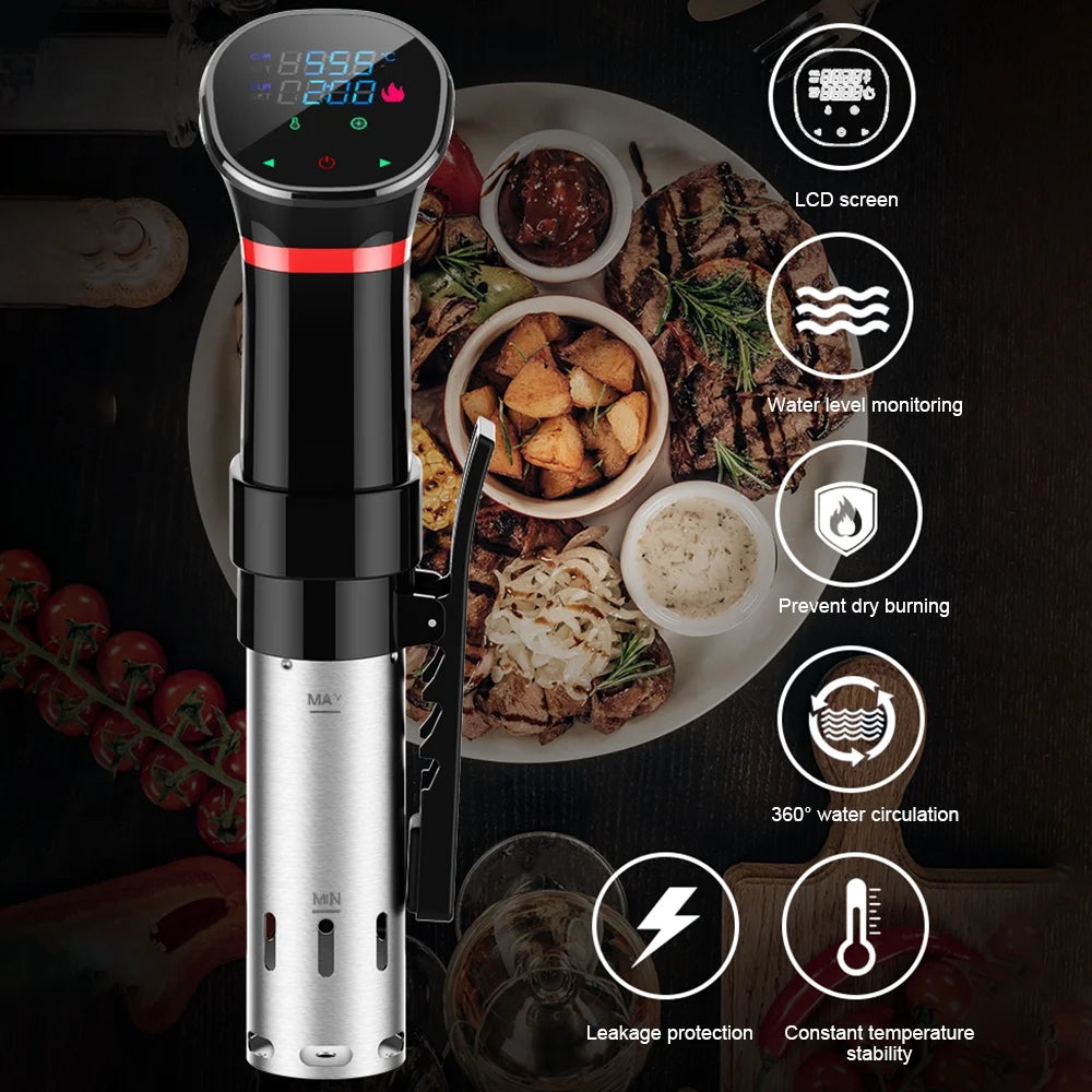 1100 Watts LCD Digital Display Waterproof Immersion Circulator U3504