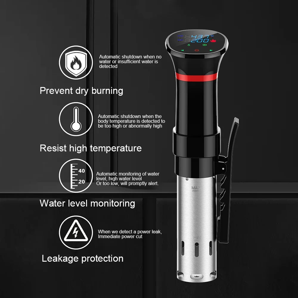 1100 Watts LCD Digital Display Waterproof Immersion Circulator U3504