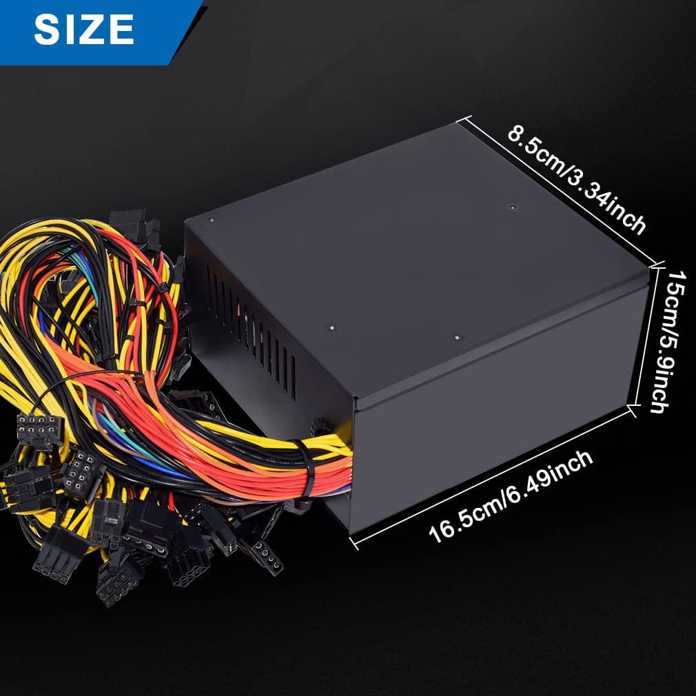 1800W PSU Mining Power Supply with 1.5m US Plug Adapter Cable G440