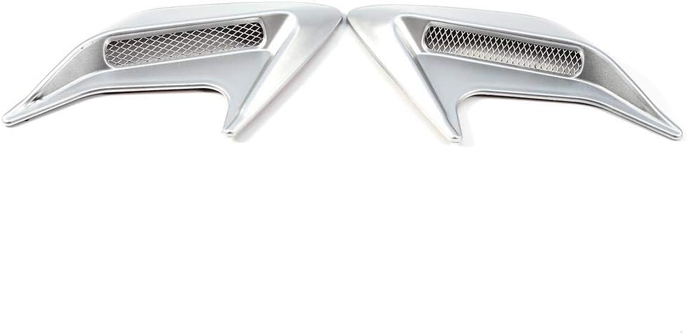 Silver Pack of 2 Car Hood Air Flow Vent Cover I438
