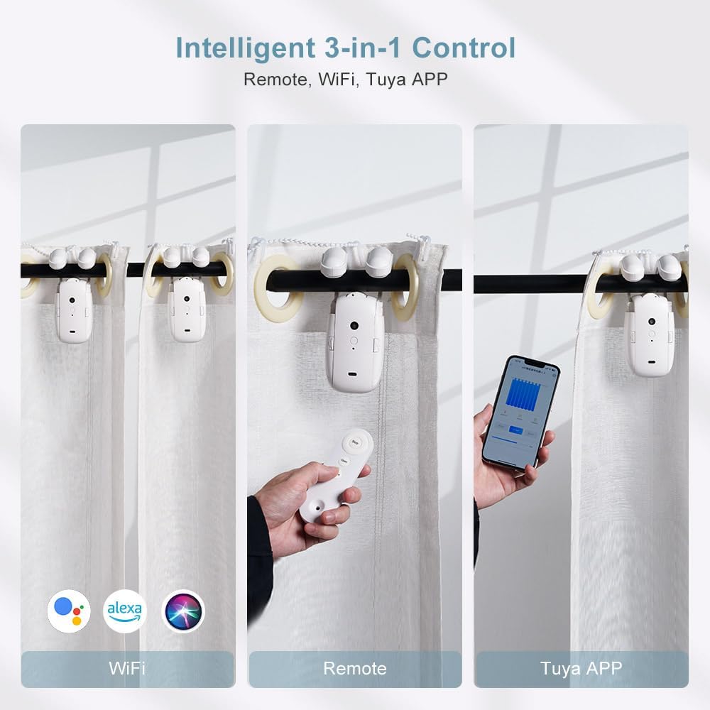 2PCS Remote Control Electric Curtain Robot L204