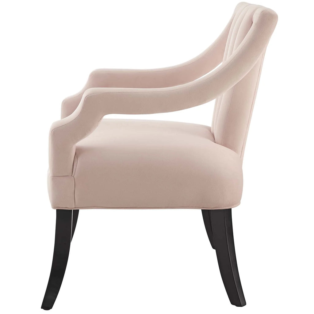 Pink Velvet Accent Side Chair O73903