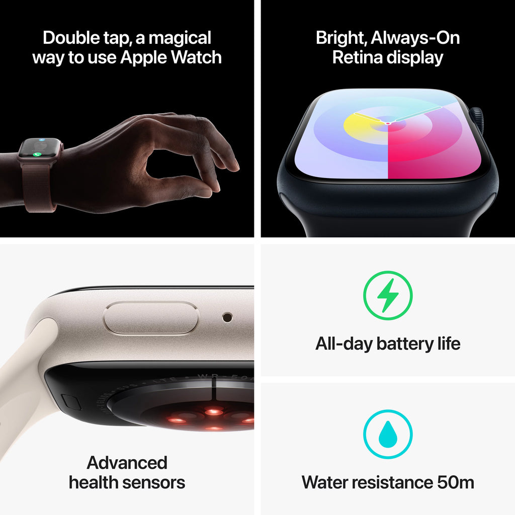 Midnight Aluminum 45mm GPS + Cellular Smartwatch with Sport Band G47626