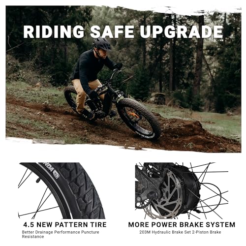 26"x4.8" 750W Electric Mountain Bike with Four-Bar Linkage Suspension K38961