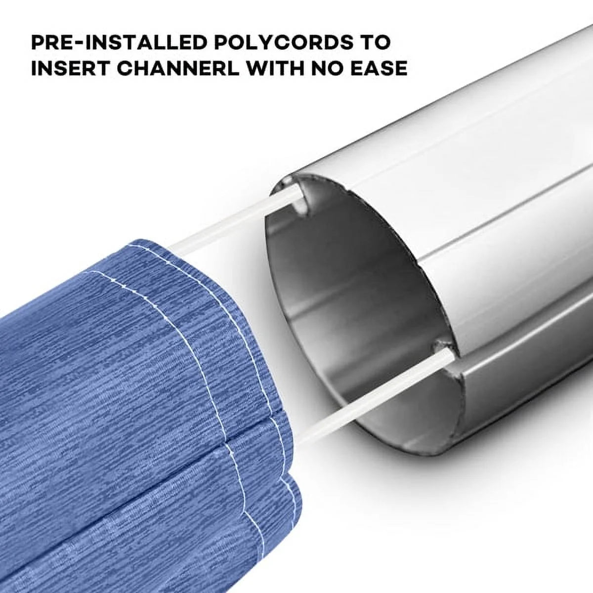 Blue Heavy Duty RV Awning Fabric Replacement 17' M593847