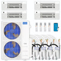 54,000 BTU 4 Zone Ceiling Cassette Ductless Air Conditioner and Heat Pump I314372