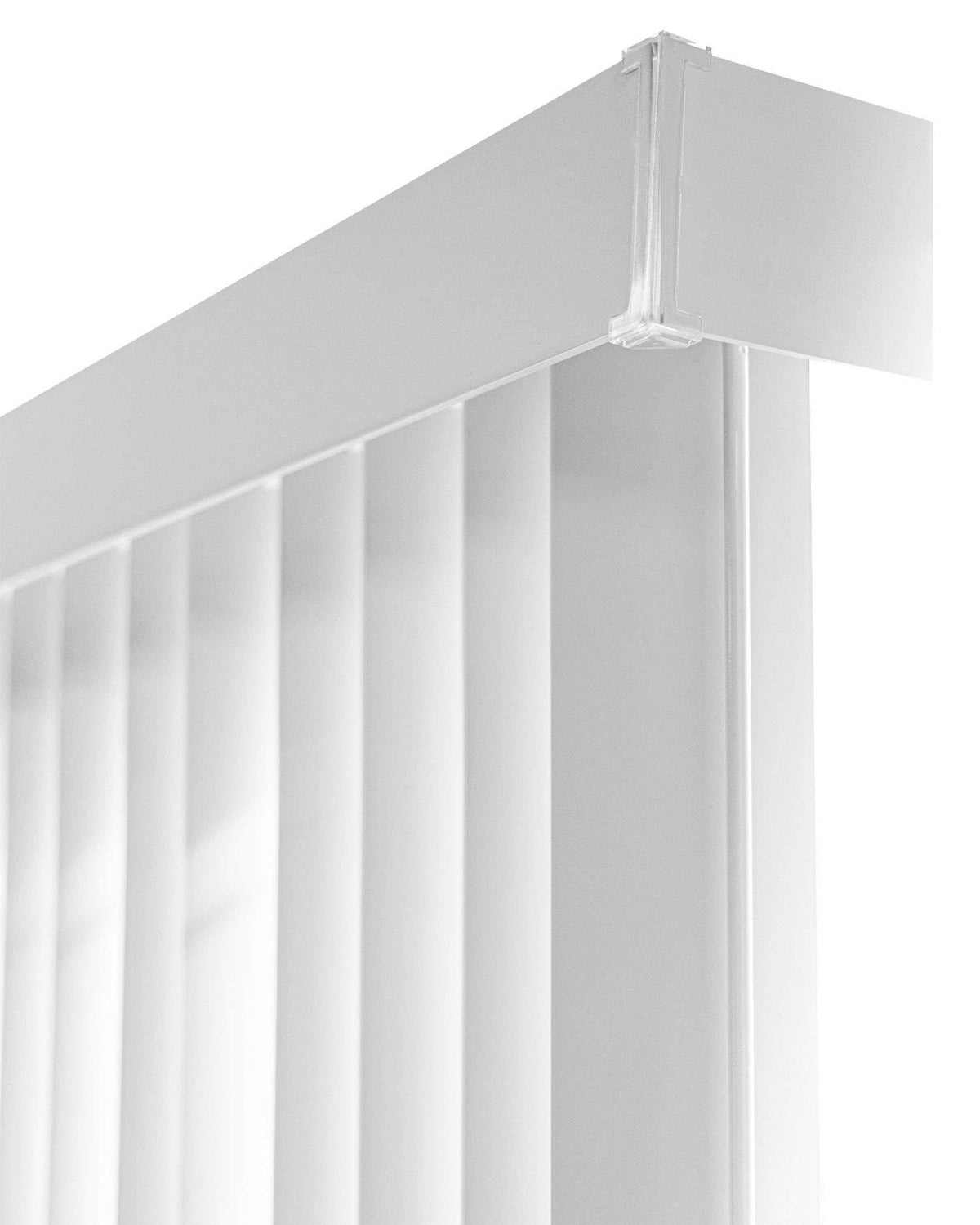 White Cordless Vertical Window Blinds, 78 inch x 84 inch B3865