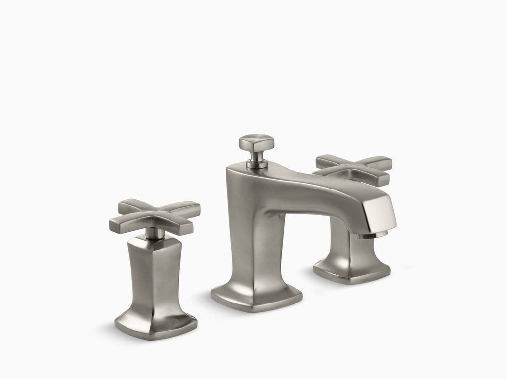 Vibrant Brushed Nickel Widespread Bathroom Faucet P9094