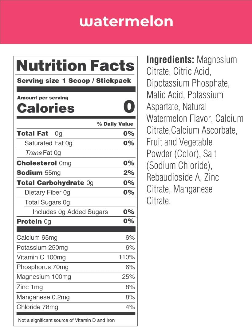 Watermelon Sugar Free Electrolyte Powder 90 Servings O595861