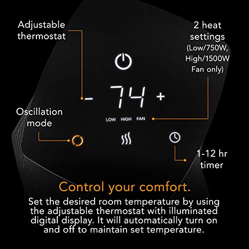 Black Whole Room Space Heater E176921