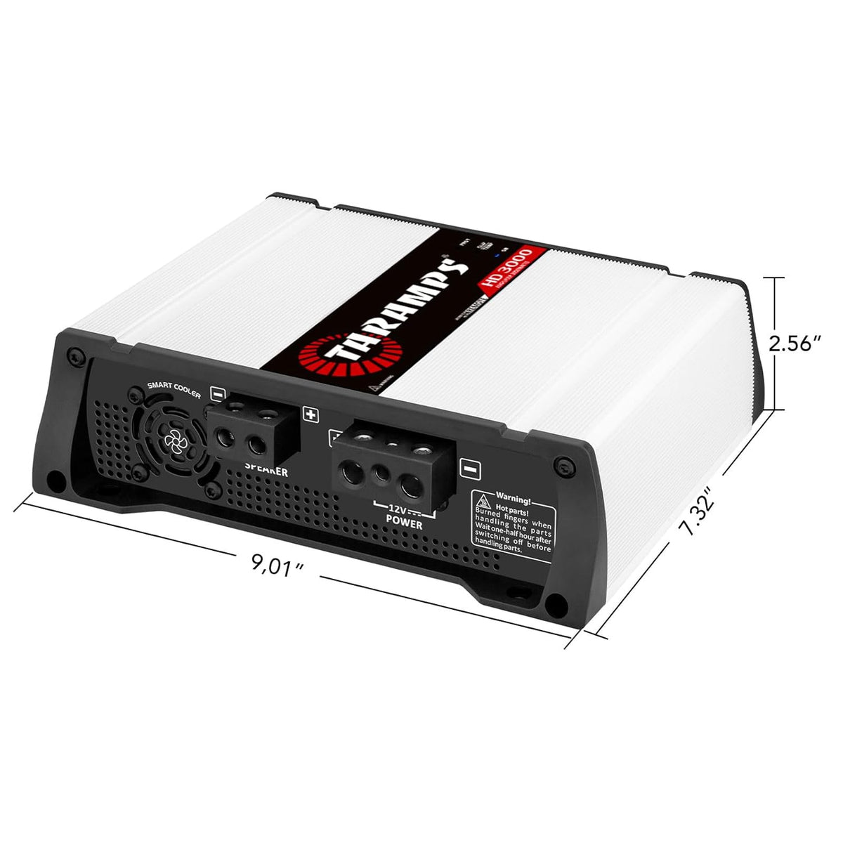 White 3000 Watts RMS 1 Channel Car Audio Amplifier F49507