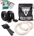 Wooden Gymnastic Rings with Carry Bag U27349