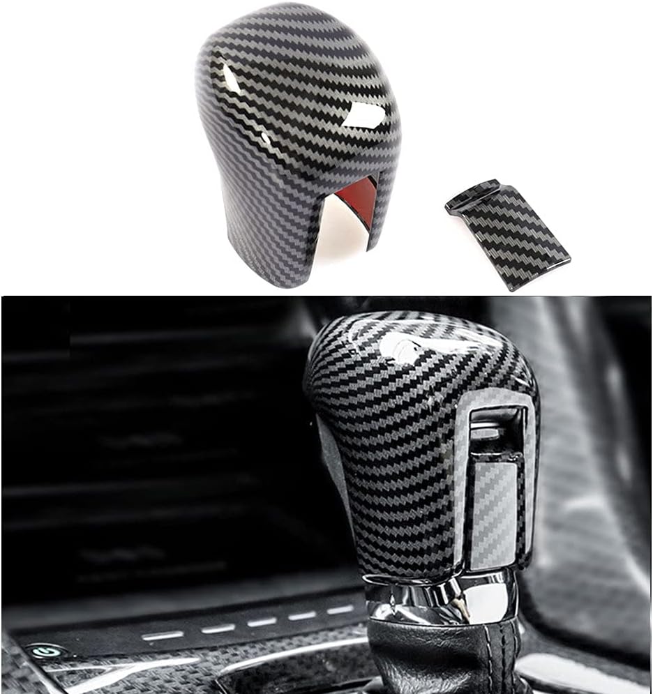 Black Carbon Fiber Gear Shift Knob Cover A948752