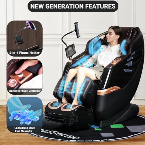 Full Body Zero Gravity SL-Track Shiatsu Massage Chair with Heat Q316098