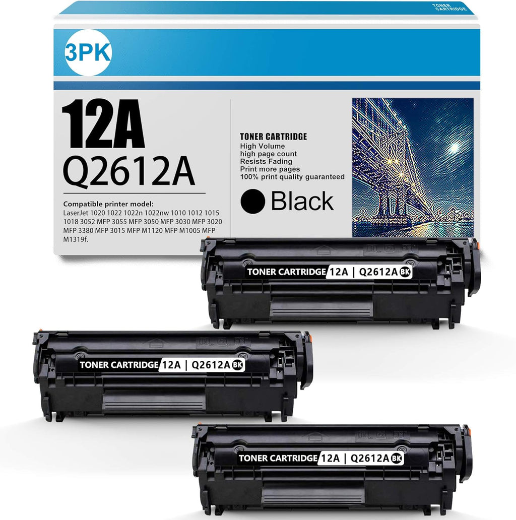3 Pack Black Compatible Toner Cartridge H54305