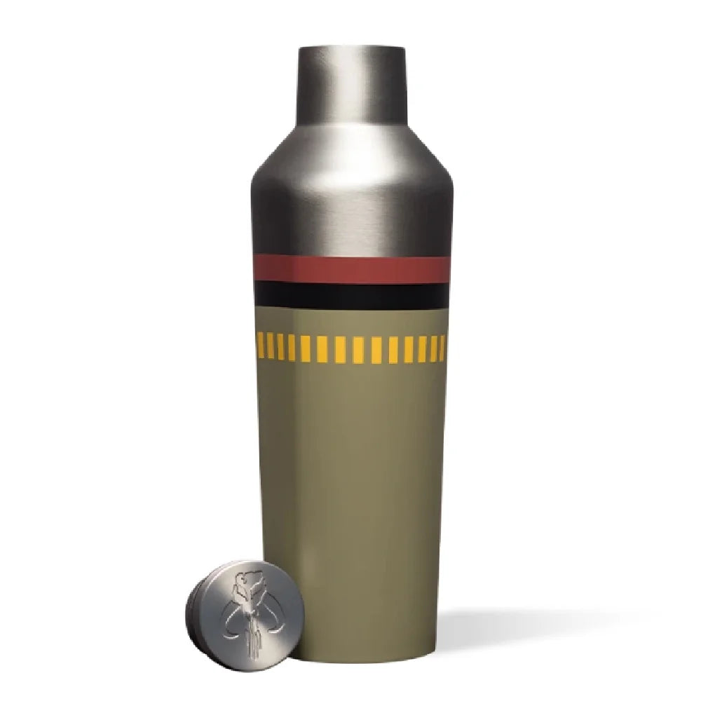 Portable Wireless Bluetooth Speaker with Mic & Selfie Remote Control, 16 oz. Canteen Bottle Silver R89755