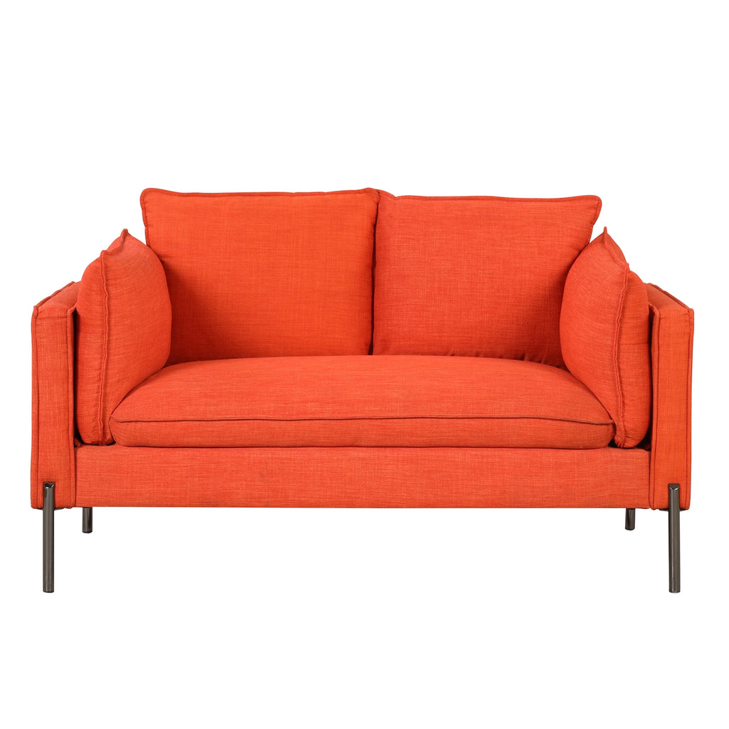 2 Piece Linen Fabric Loveseat and 3 Seat Couch Set H13506