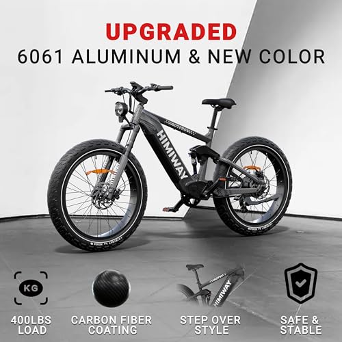 26"x4.8" 750W Electric Mountain Bike with Four-Bar Linkage Suspension K38961