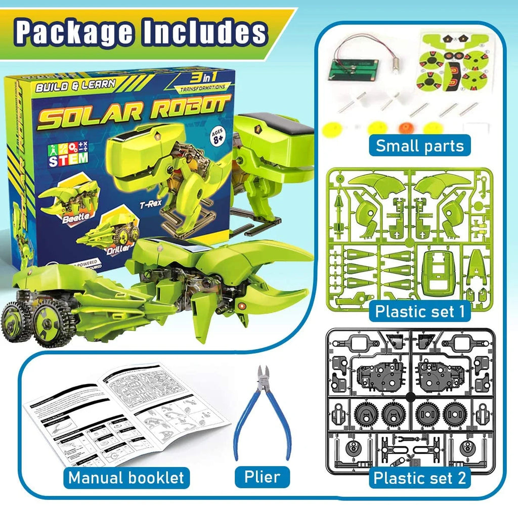Solar Robot Kit 3-in-1 STEM Projects Robot Kit N642