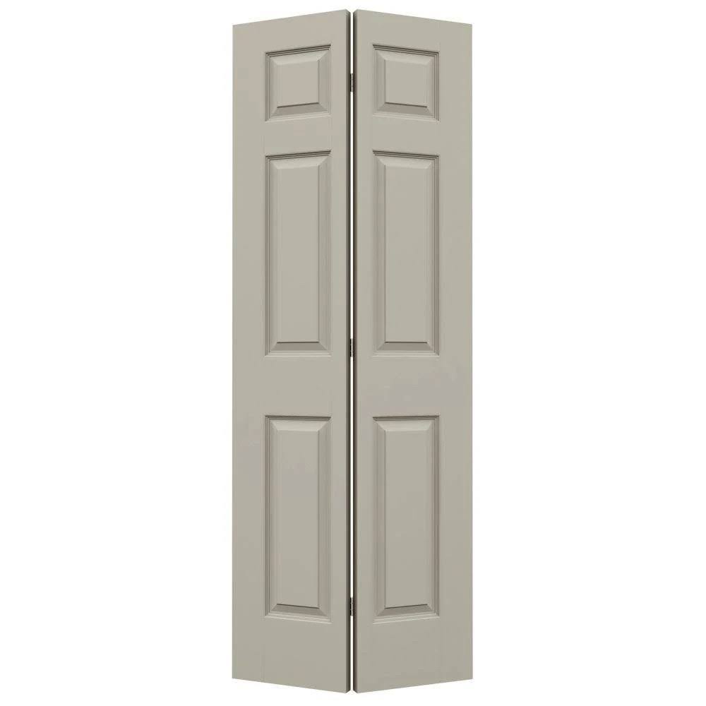 Desert Sand Painted Molded Composite MDF Closet Bi-Fold Door O38654