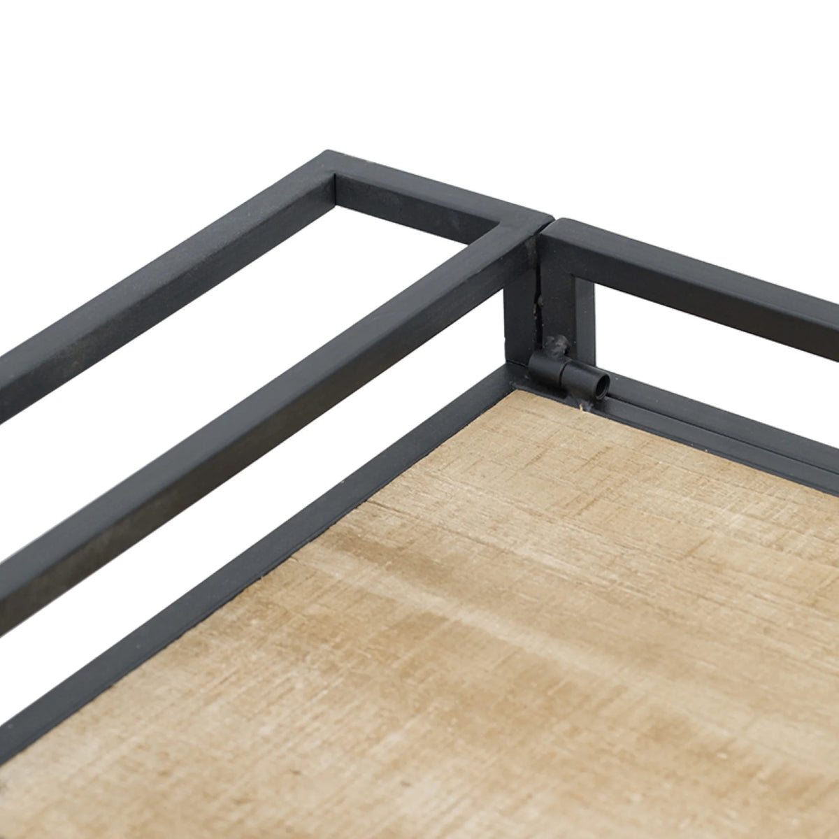 Natural Fir Wood Wall Shelf with Wheels X275