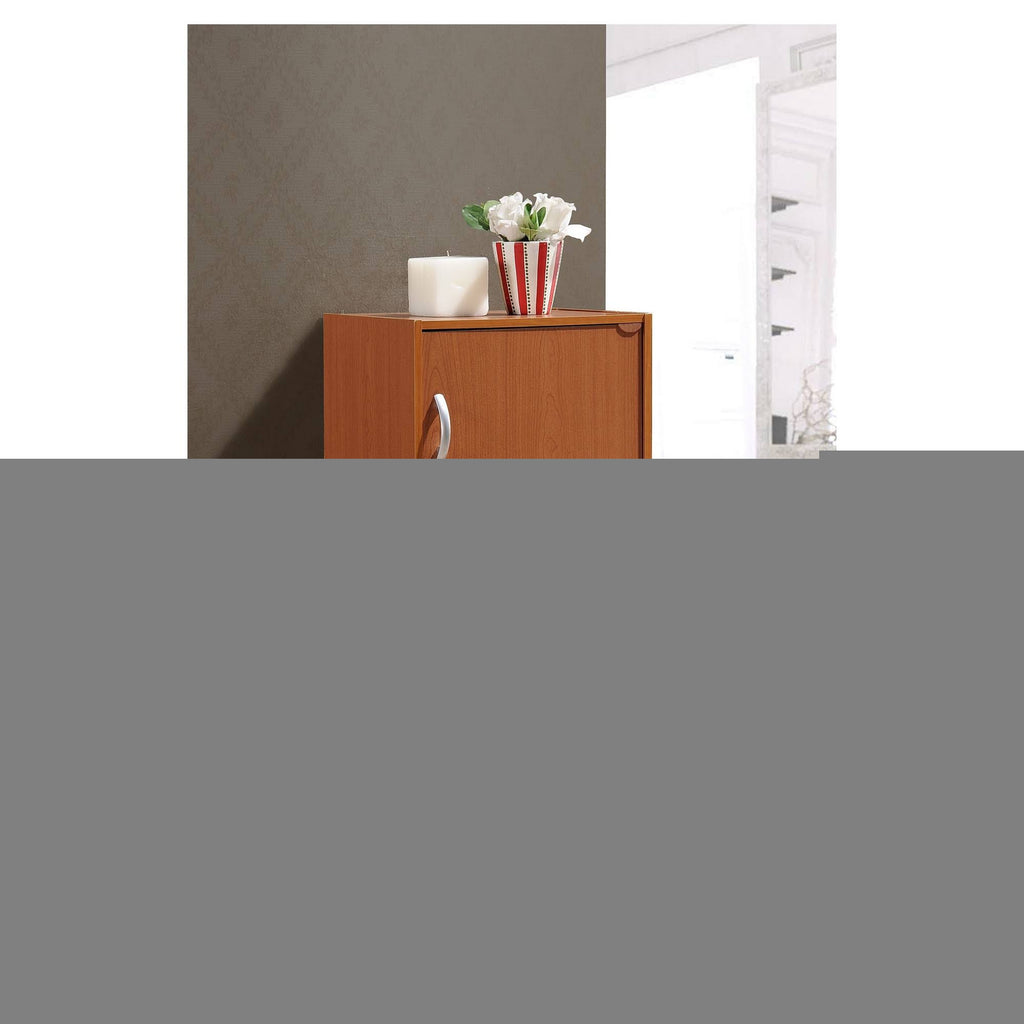 Cherry 3 Shelf 3 Door Bookcase M415723
